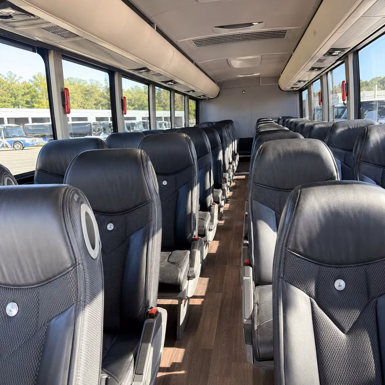 mentor private event transportation onboard seating