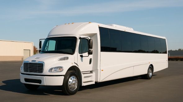 Exterior of Charter Bus Company Mentor's 20 Passenger Mini bus in Mentor