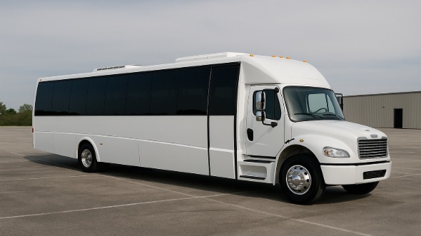 Exterior of Charter Bus Company Mentor's 30 Passenger Minibus in Mentor
