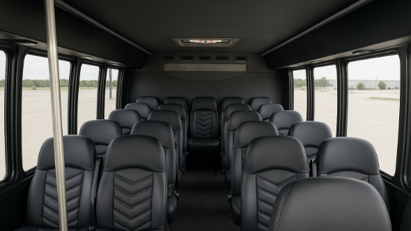 mentor 20 passenger minibus inside