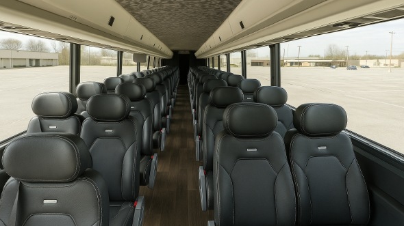 mentor 28 passenger minibus inside