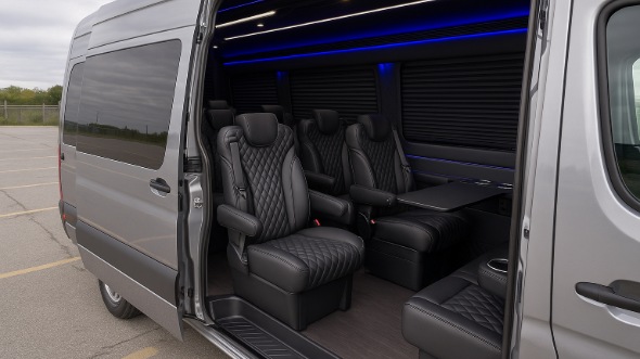 mentor sprinter van with driver inside